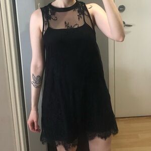 Black lace dress